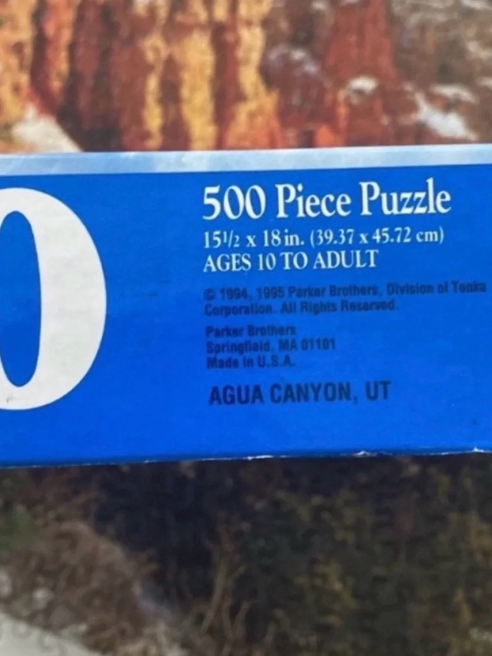 Vintage Guild Puzzle 500 Pieces Agua Canyon, Utah